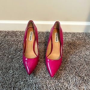 Hot Pink Patent Steve Madden Vala Pump